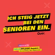 Ich steig jetzt bei den Senioren ein. Quer.